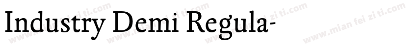 Industry Demi Regula字体转换